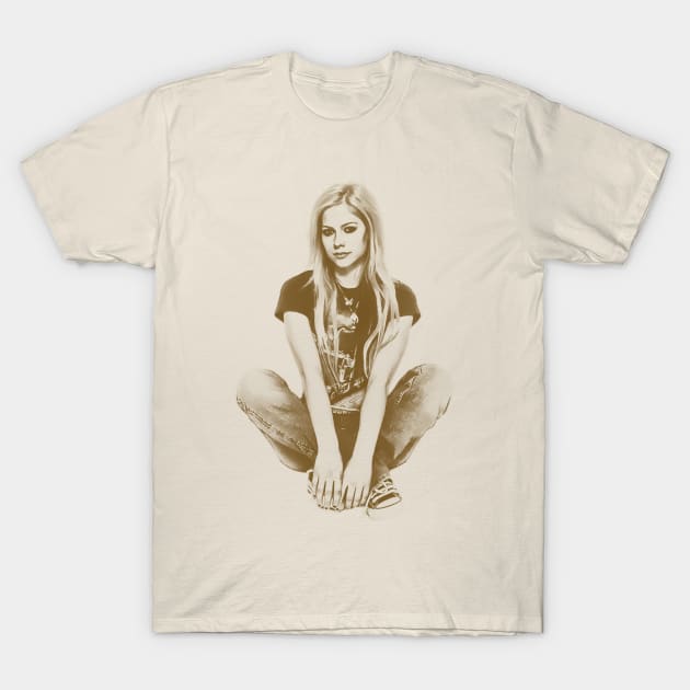 Avril Lavigne Retro T-Shirt by Tic Toc